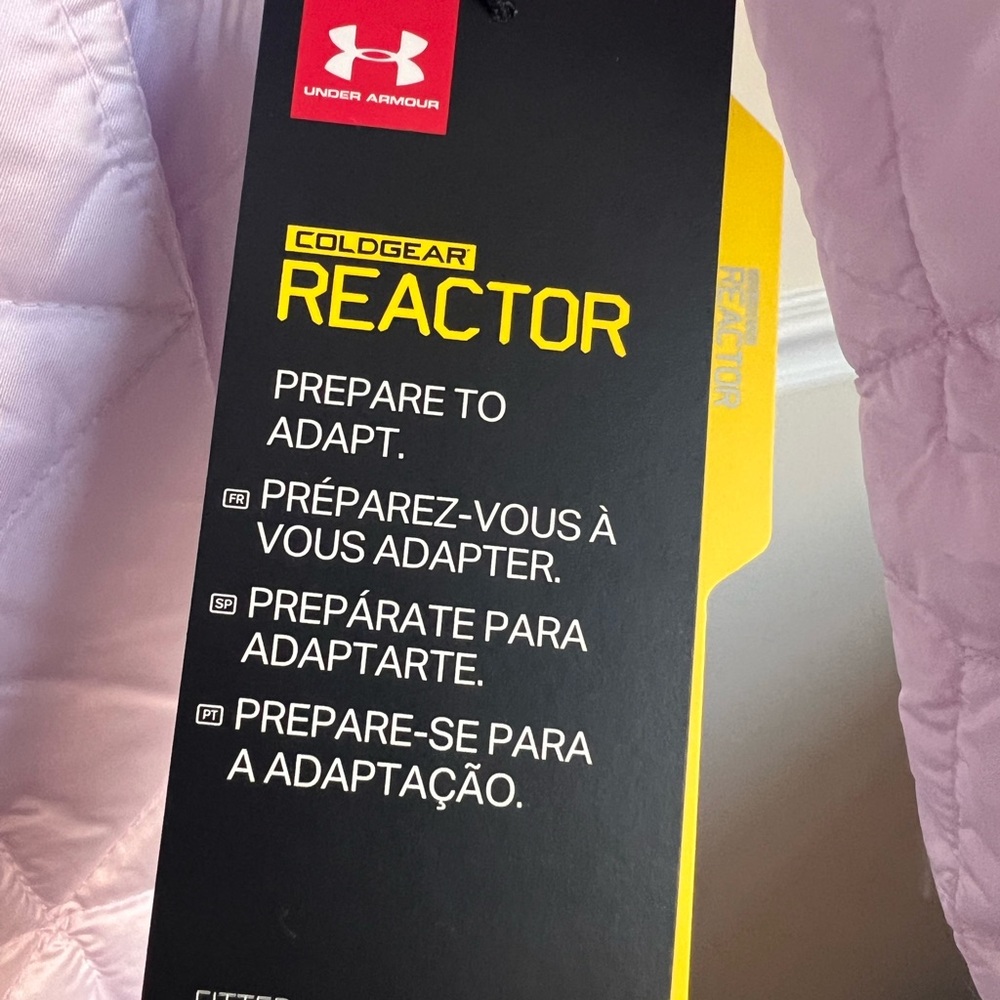 Under Armour Women's Cold Gear Reactor Light Purple Quilted Puffer Jacket NWT - Picture 14 of 16